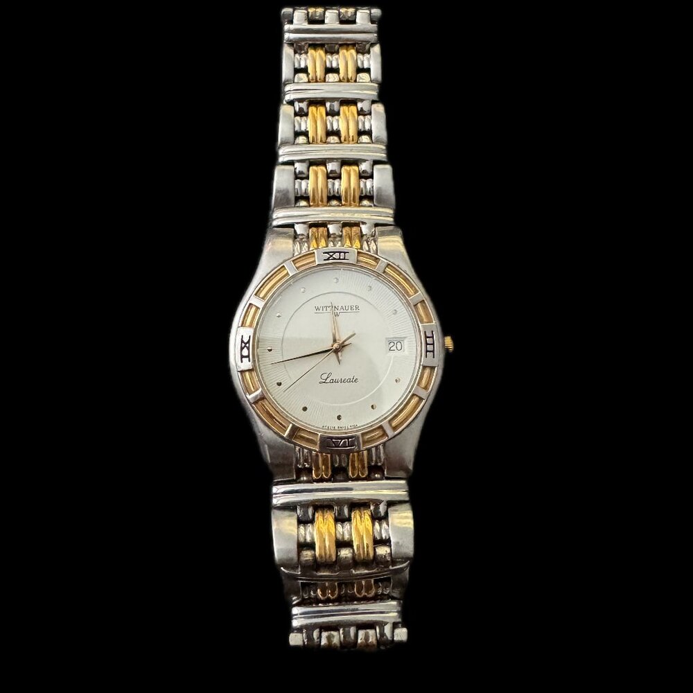 Wittnauer Men's Laureate Two-tone Stainless Steel Watch 33mm Round